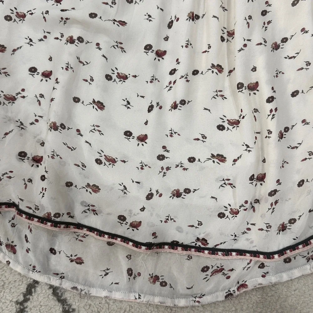 Ulla Johnson Dress Sleeveless Mini in Cream Plum Floral